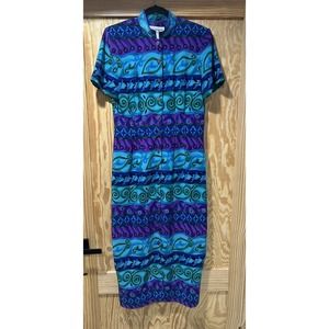 Vintage J Stevens By Carol Escritor Button Down Women’s Dress Size 10